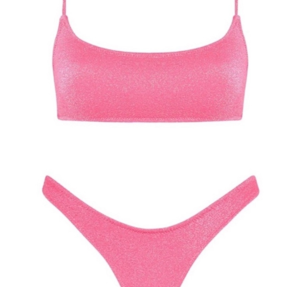 triangl swimwear pink mica bikini set